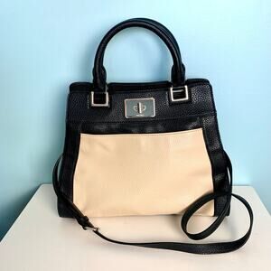 Nine West Black & Tan Convertible Crossbody Purse